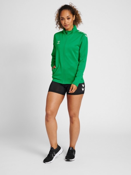 Damen Trainingsjacke Hummel Core XK Poly Zip - Grün